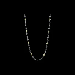 34" ALTERNATING SCROLL LINK NECKLACE