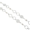Alternating Scroll Ring Link Necklace