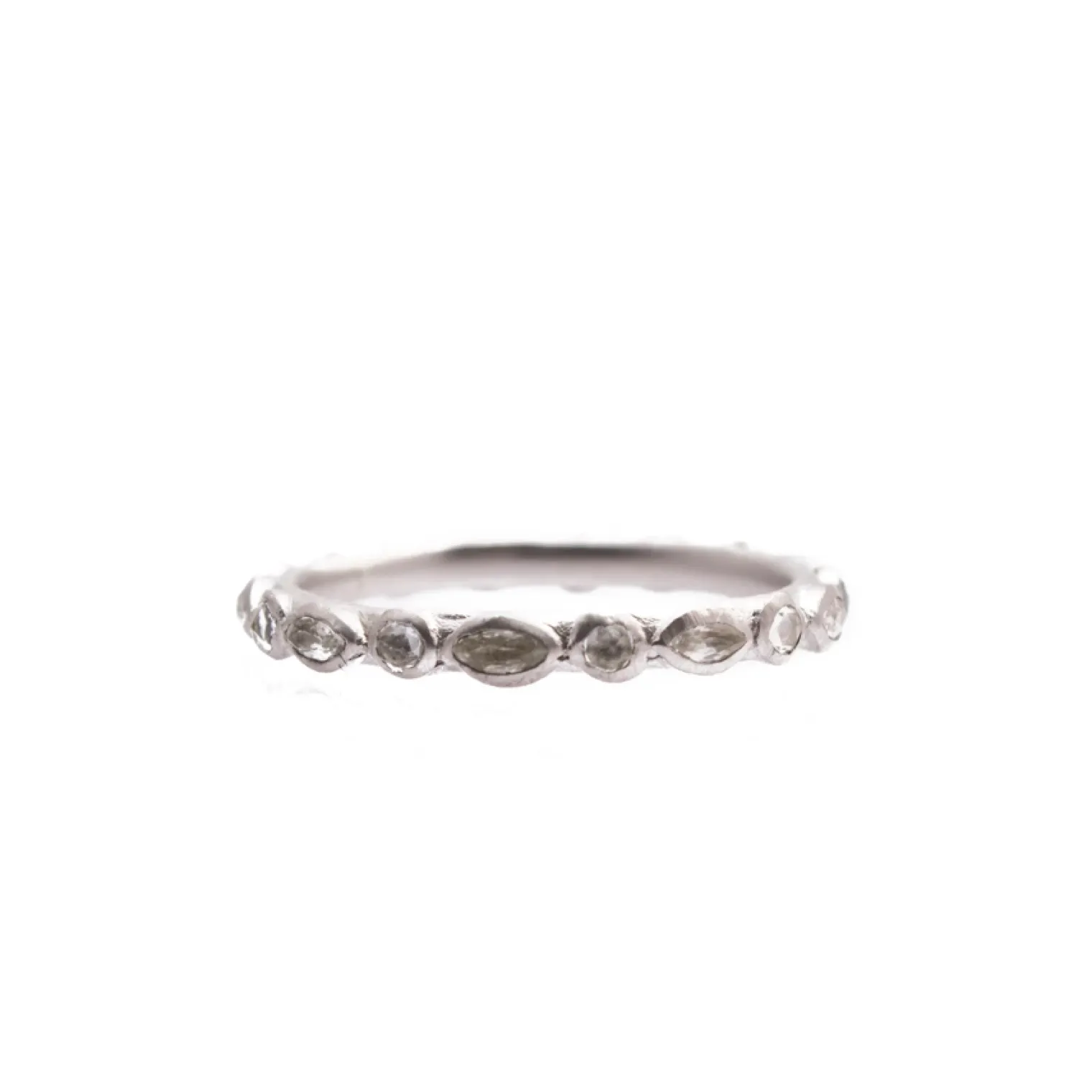 Alternating Stack Band Ring