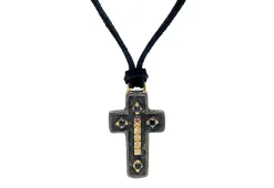 Artifact Cross Leather Necklace