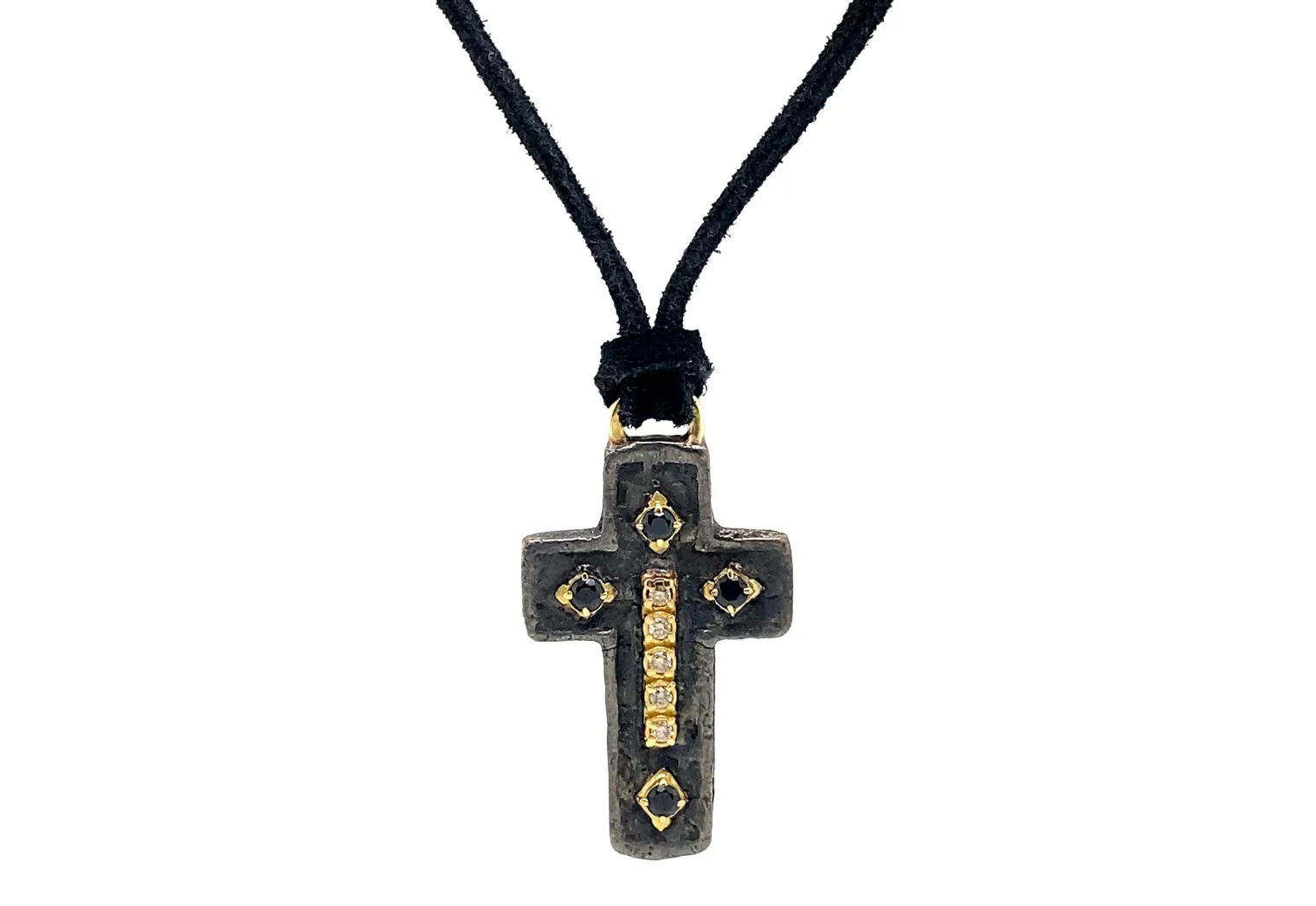 Artifact Cross Leather Necklace