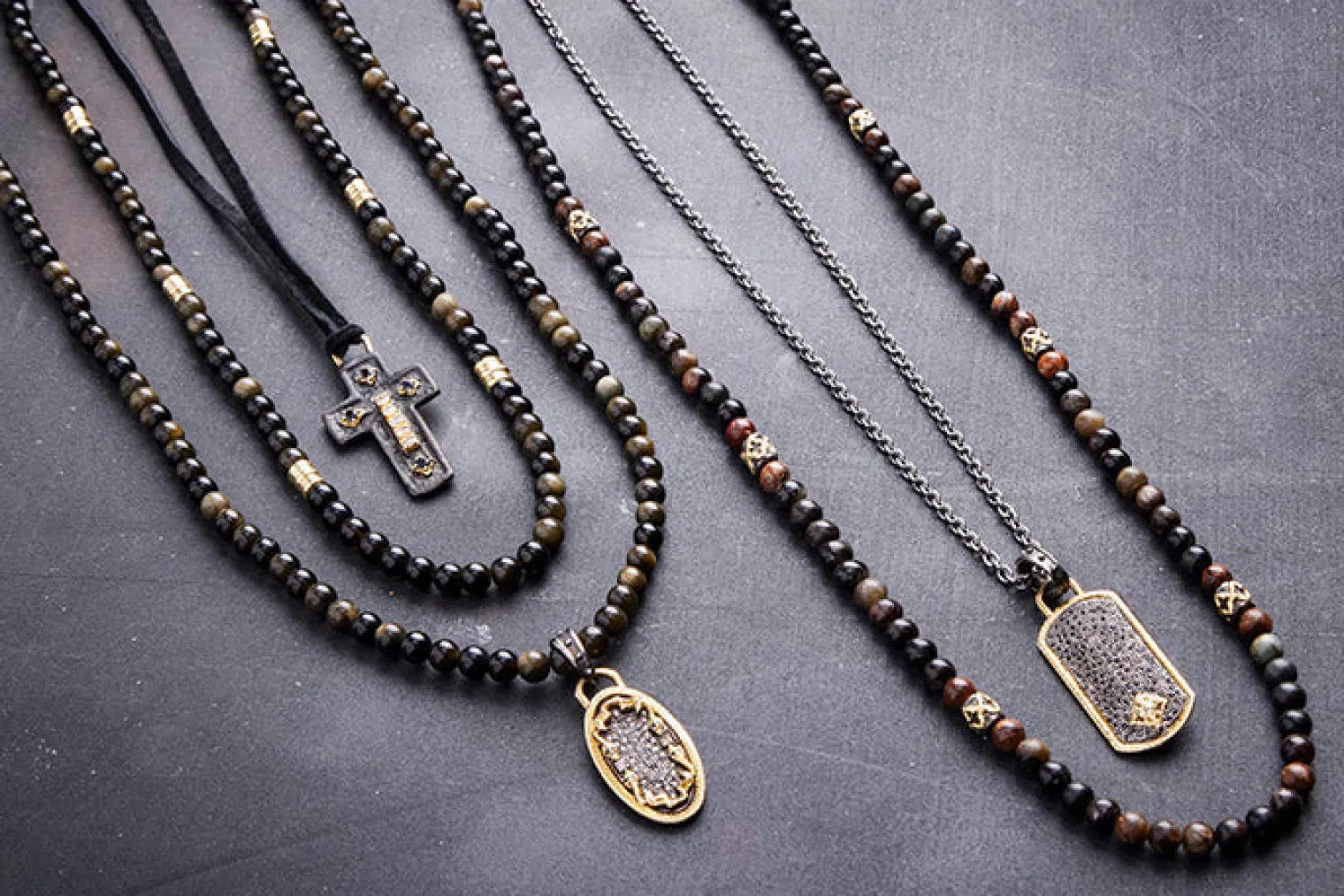 Artifact Cross Leather Necklace