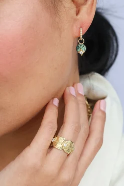 Artifact Drop Huggie Hoop Earrings