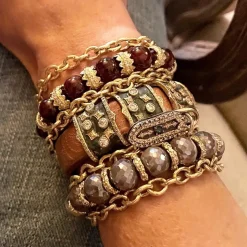 Artifact Leather Wrap Bracelet