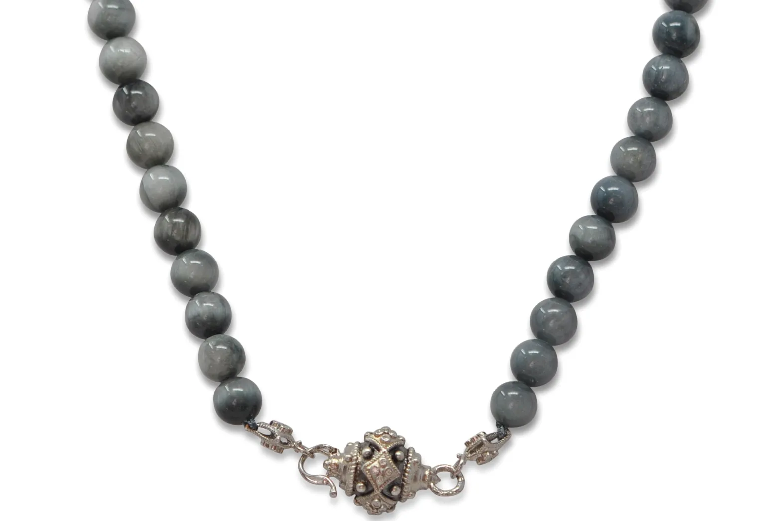 Baby Iris Ball on Beaded Necklace