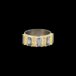 BAGUETTE SPINEL STATEMENT RING