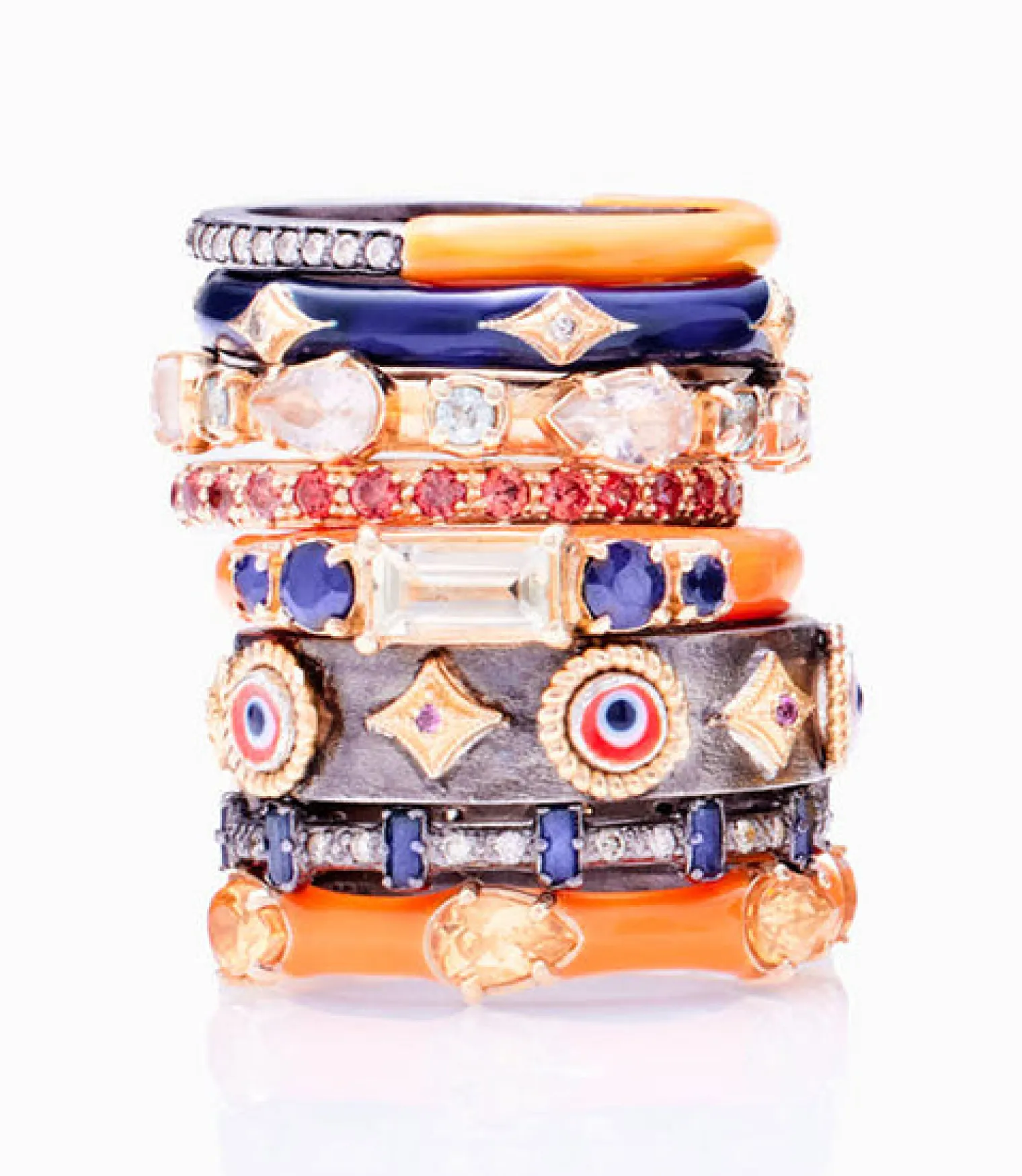 Baguette Stack Band Ring