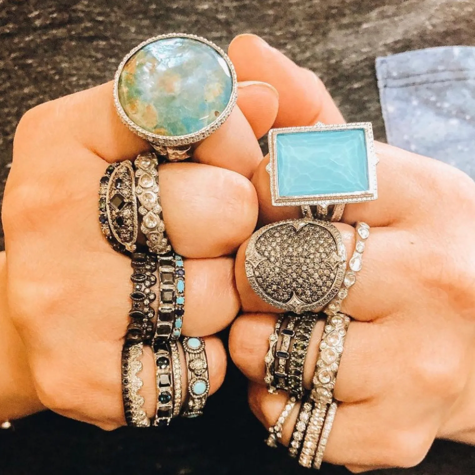 Baguette Stack Band Ring