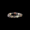 BEADED PULL BRACELET WITH TAHITIAN PEARLS AND BOTSWANA