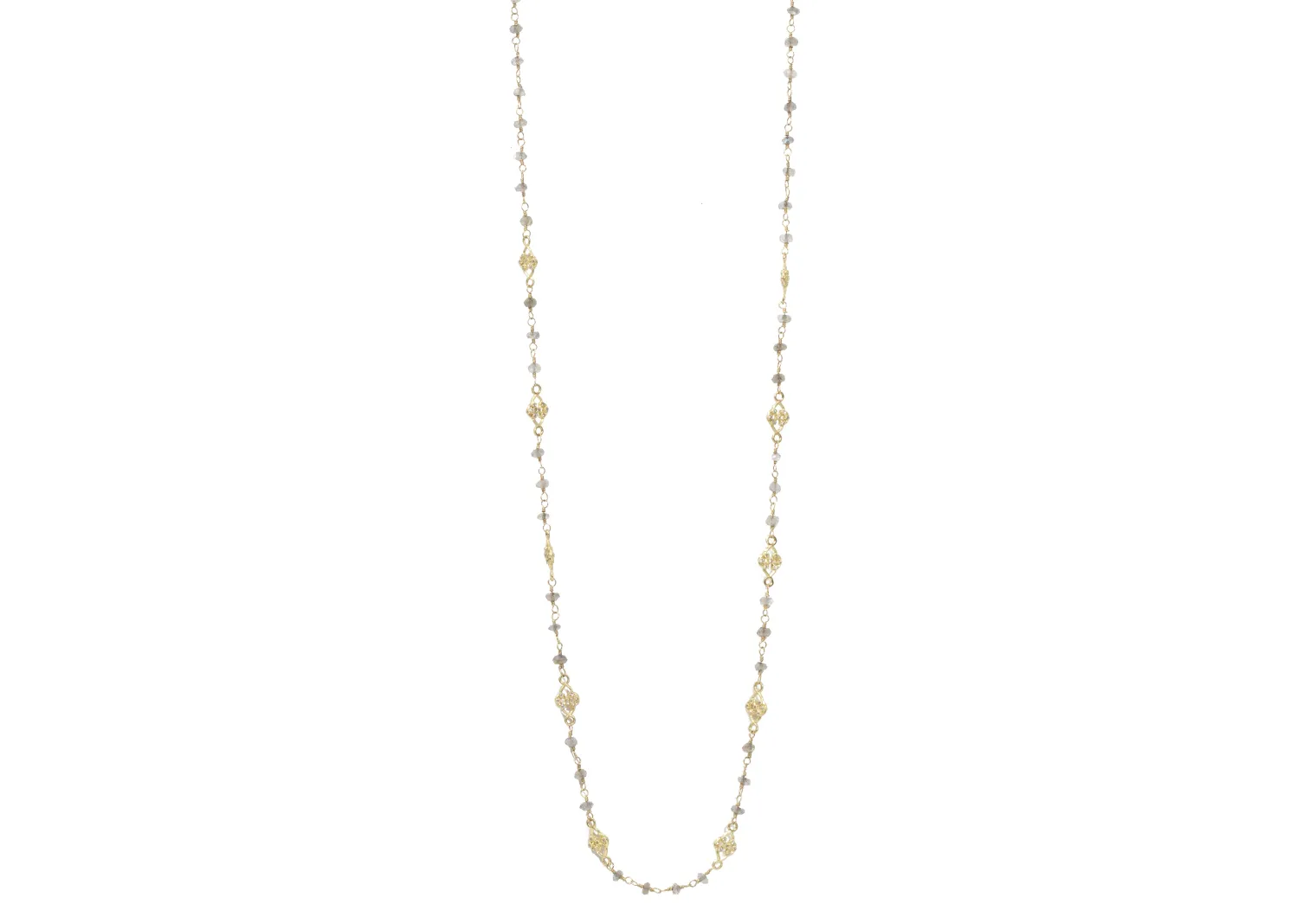 Beaded Scroll Necklace