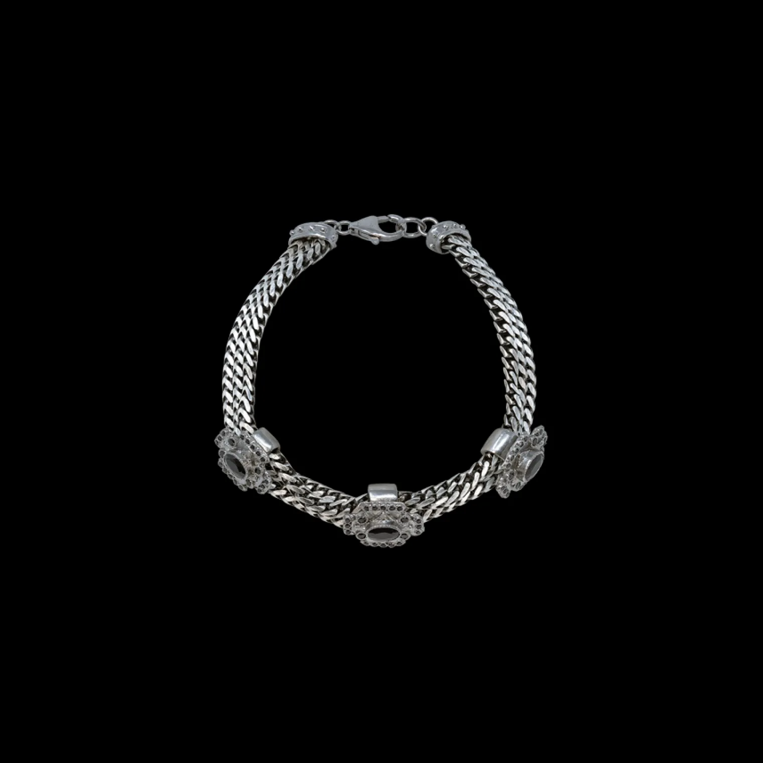 BLACK SAPPHIRE LINK BRACELET
