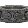 BLACK SAPPHIRE WIDE BAND