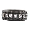 Black Stack w/Morganite Stations Ring