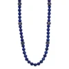 30" BLUE LAPIZ BEADS NECKLACE