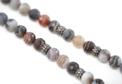 Botswana Agate Beaded Necklace