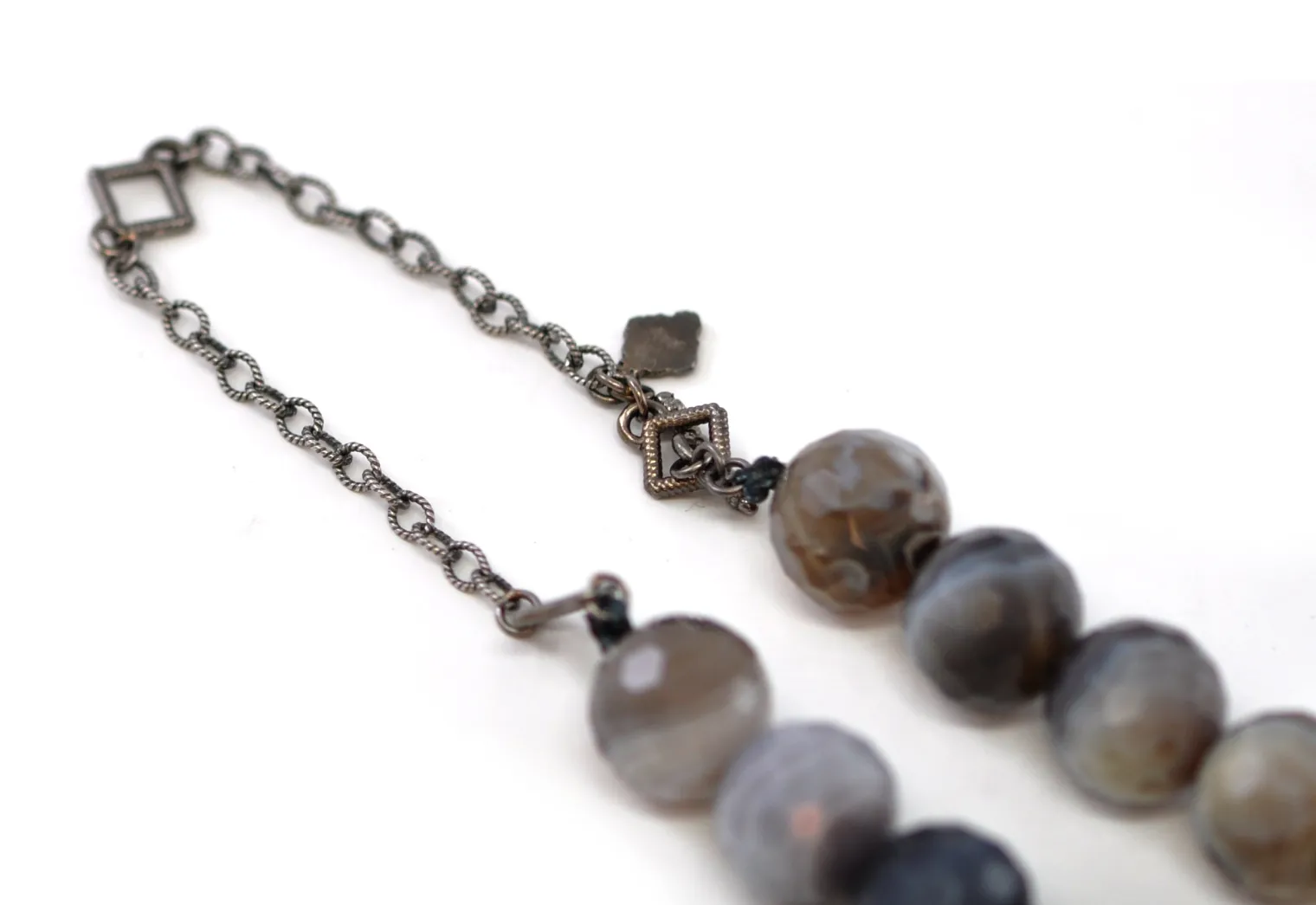 Botswana Agate Beaded Necklace