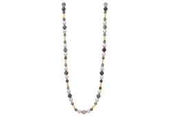Botswana and Pearl Beaded Necklace