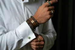 Brown Leather Pull Bracelet