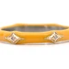 Classic Yellow Enamel Crivelli Stack Band Ring