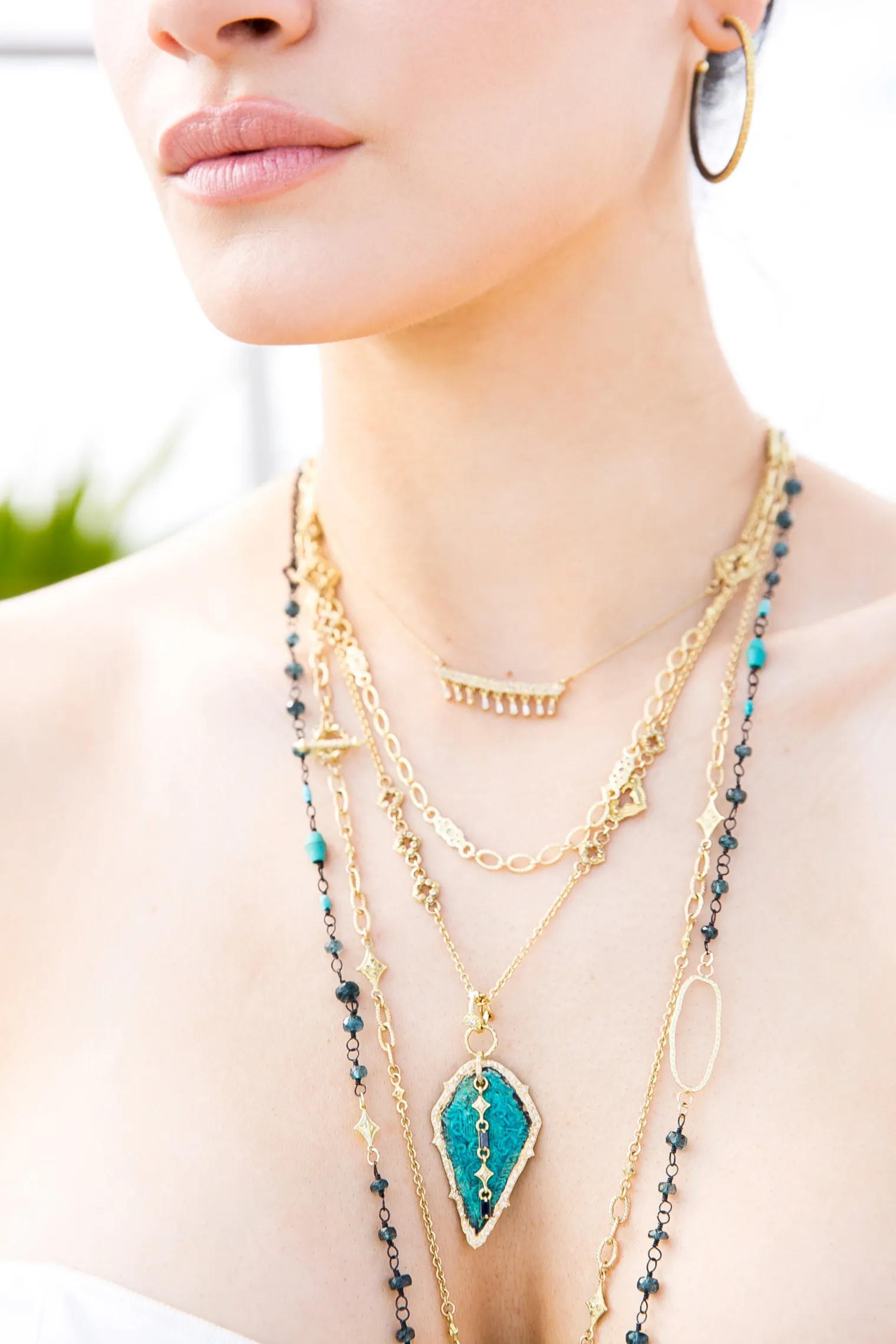 Clover Station Necklace