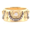 Crescent Moon Stack Band Ring