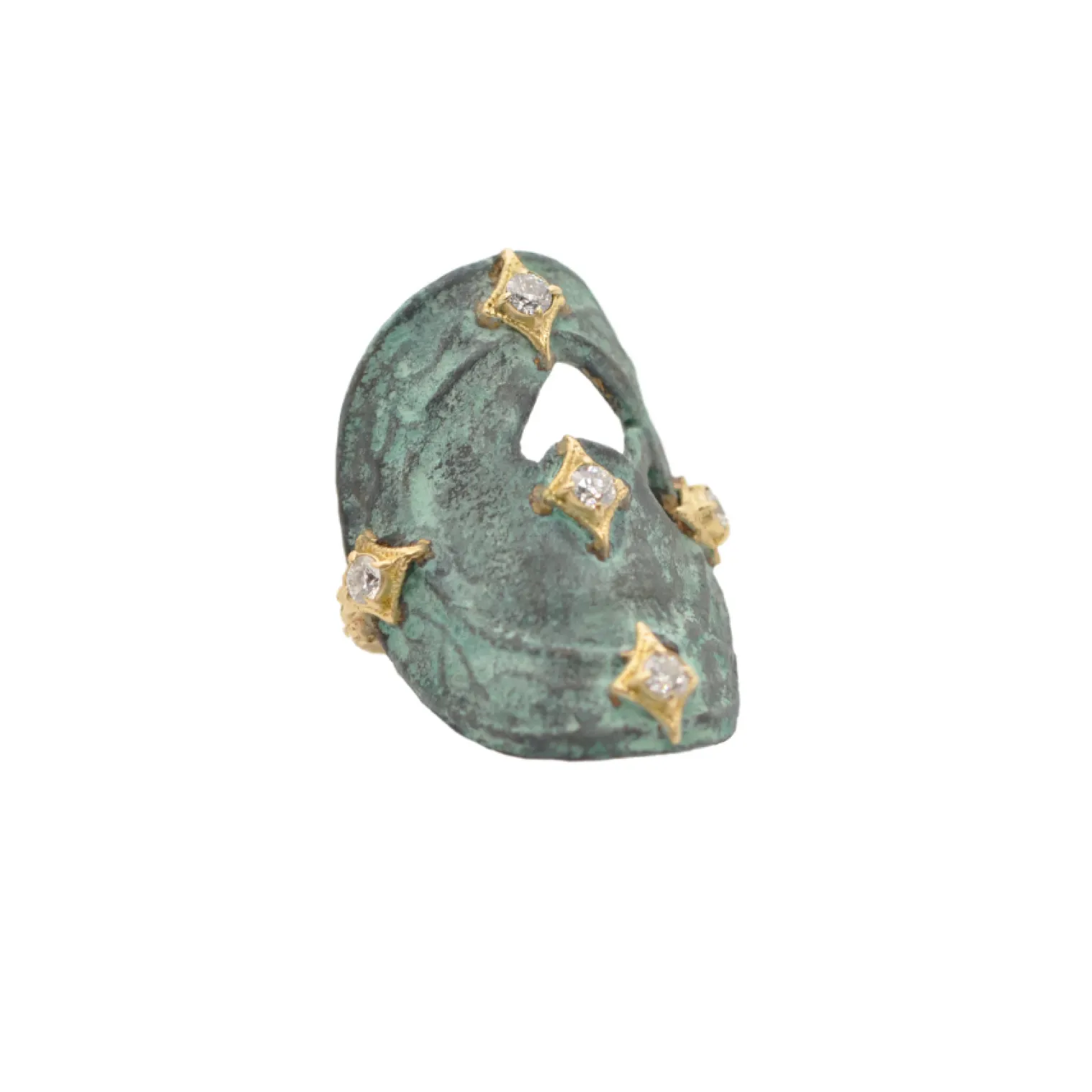 CRIVELLI ACCENTED ARTIFACT COIN STATEMENT RING