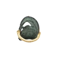 CRIVELLI ACCENTED ARTIFACT COIN STATEMENT RING