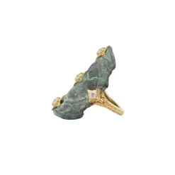 CRIVELLI ACCENTED ARTIFACT COIN STATEMENT RING