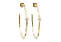 Crivelli and Granulation Hoop Earrings