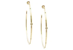 Crivelli and Granulation Hoop Earrings
