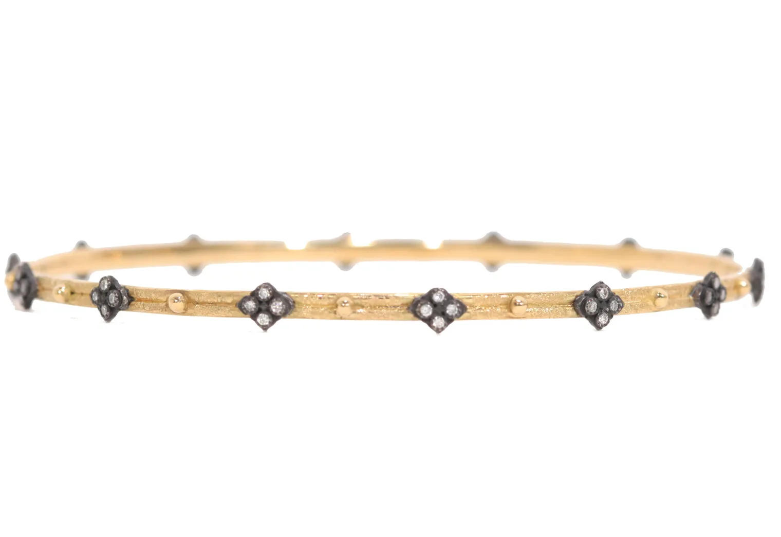 Crivelli and Granulation Bangle Bracelet