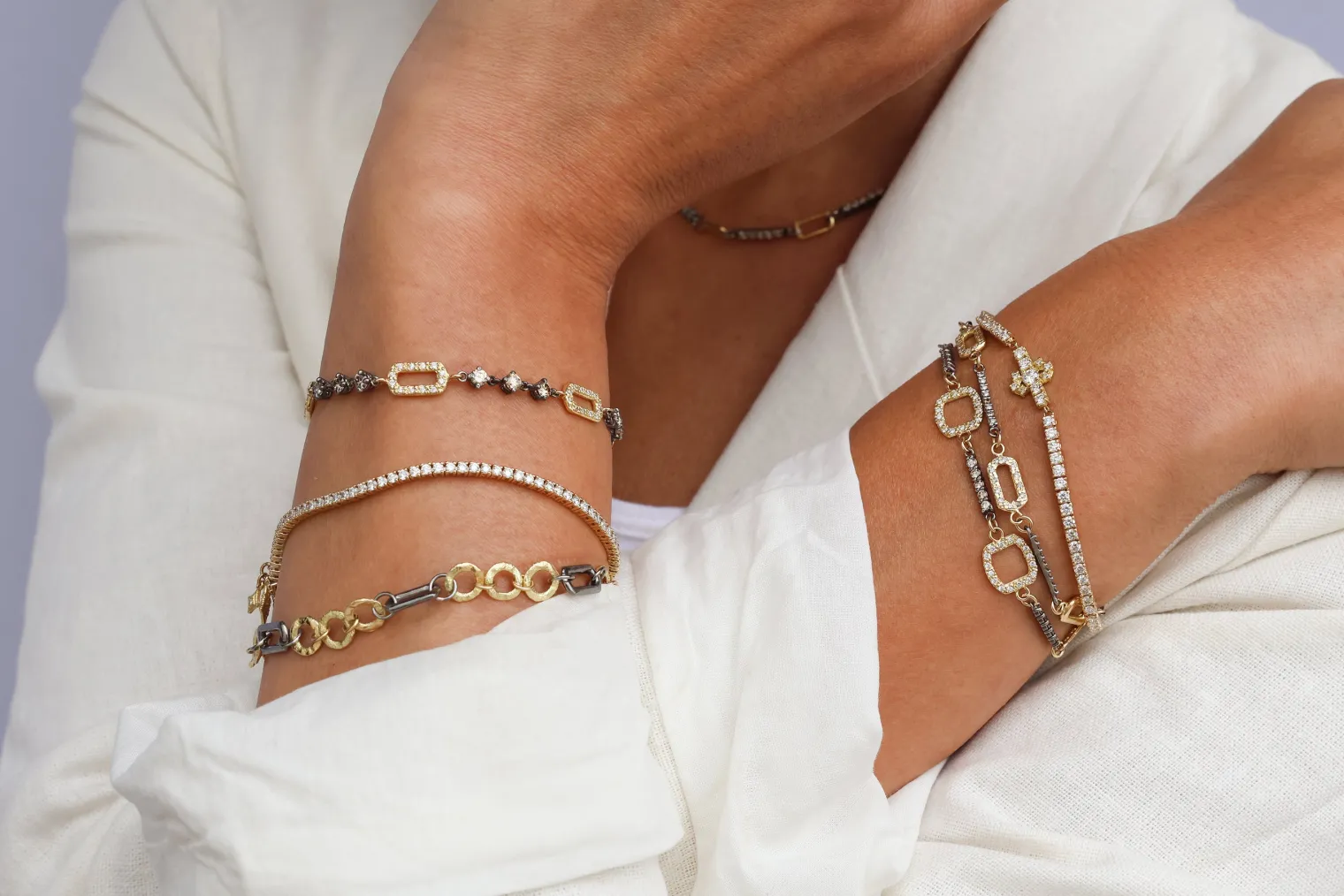 CRIVELLI DROP CHAIN LINK BRACELET