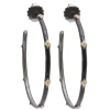 Crivelli Enamel Hoop Earrings
