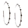Crivelli, Granulation and Diamond Hoop Earrings