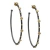 Crivelli, Granulation and Diamond Hoop Earrings