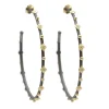 Crivelli, Granulation and Diamond Hoop Earrings