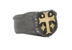 Cross Shield Signet Ring