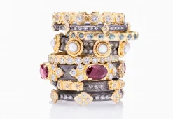 Cross Stack Band Ring