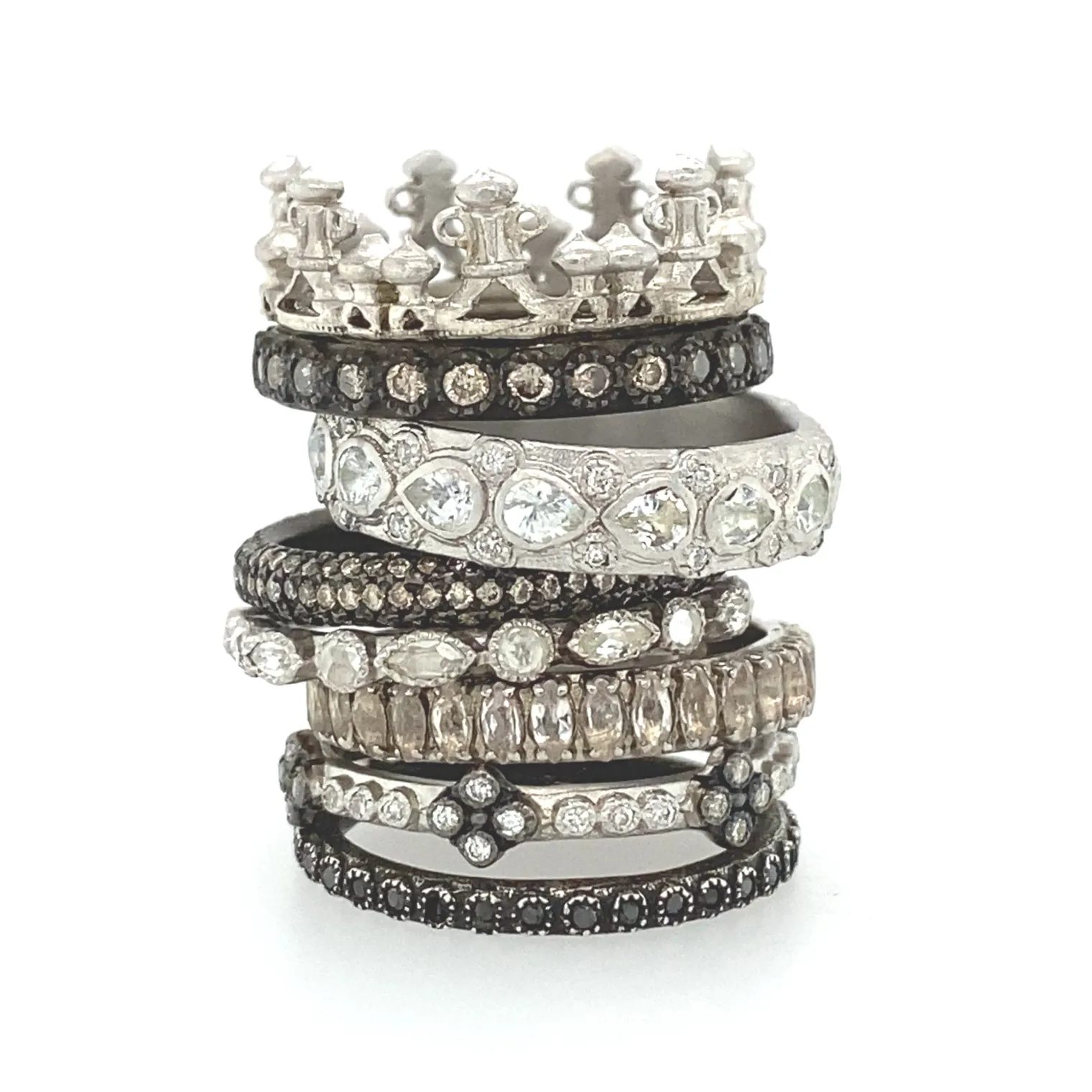 Crown Stack Band Ring