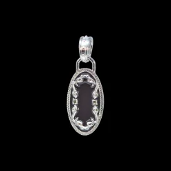 DARK TAUPE ENAMEL OVAL SNAKE ENHANCER