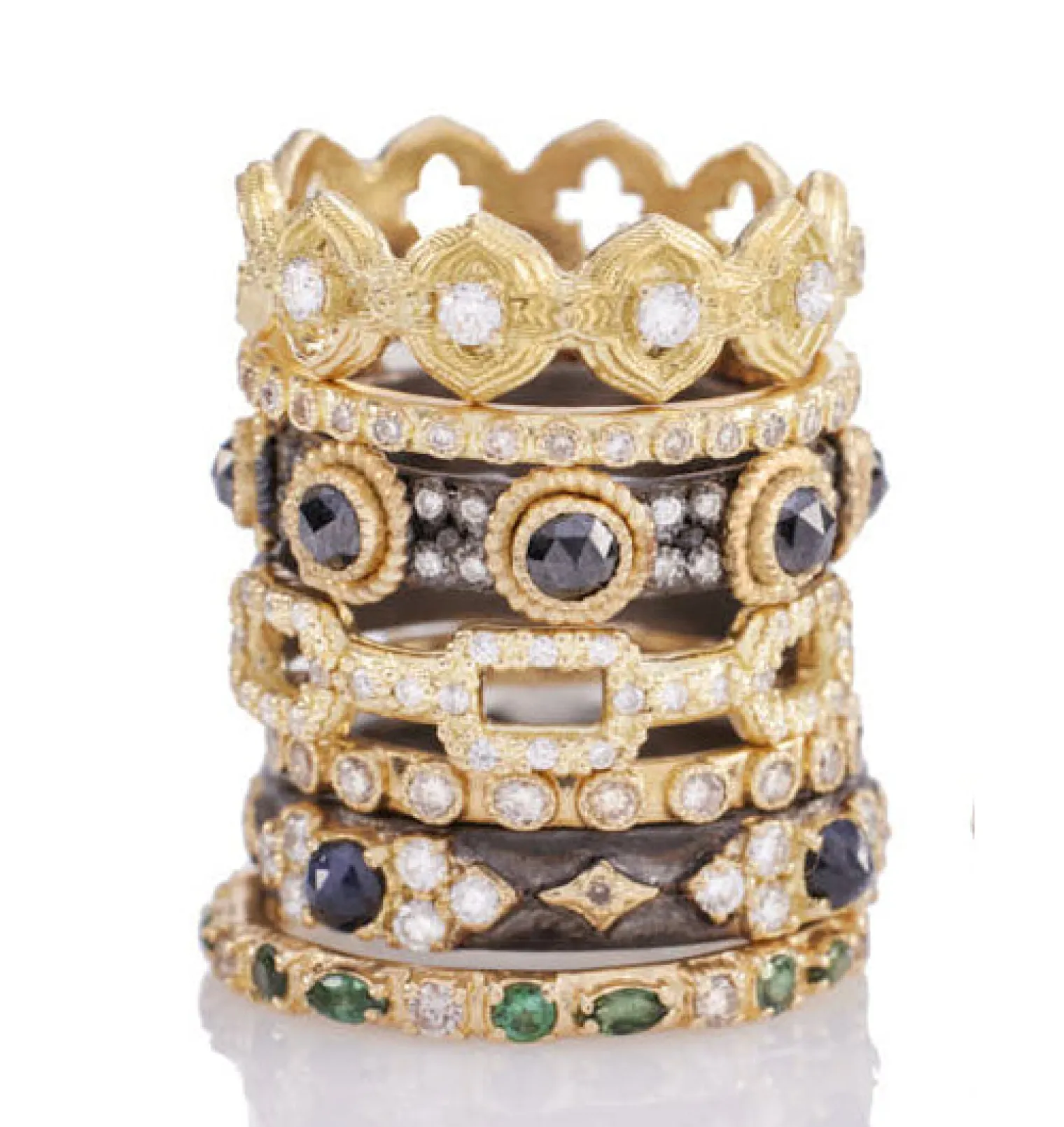 Diamond Stack Band Ring