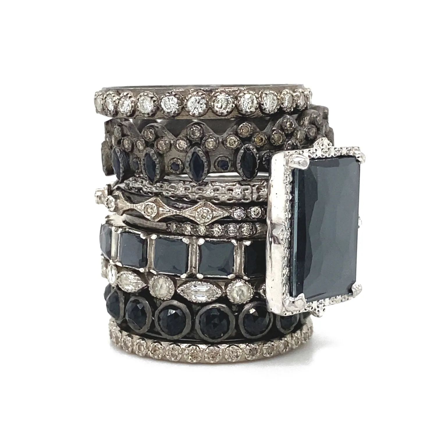 Diamond Stack Band Ring