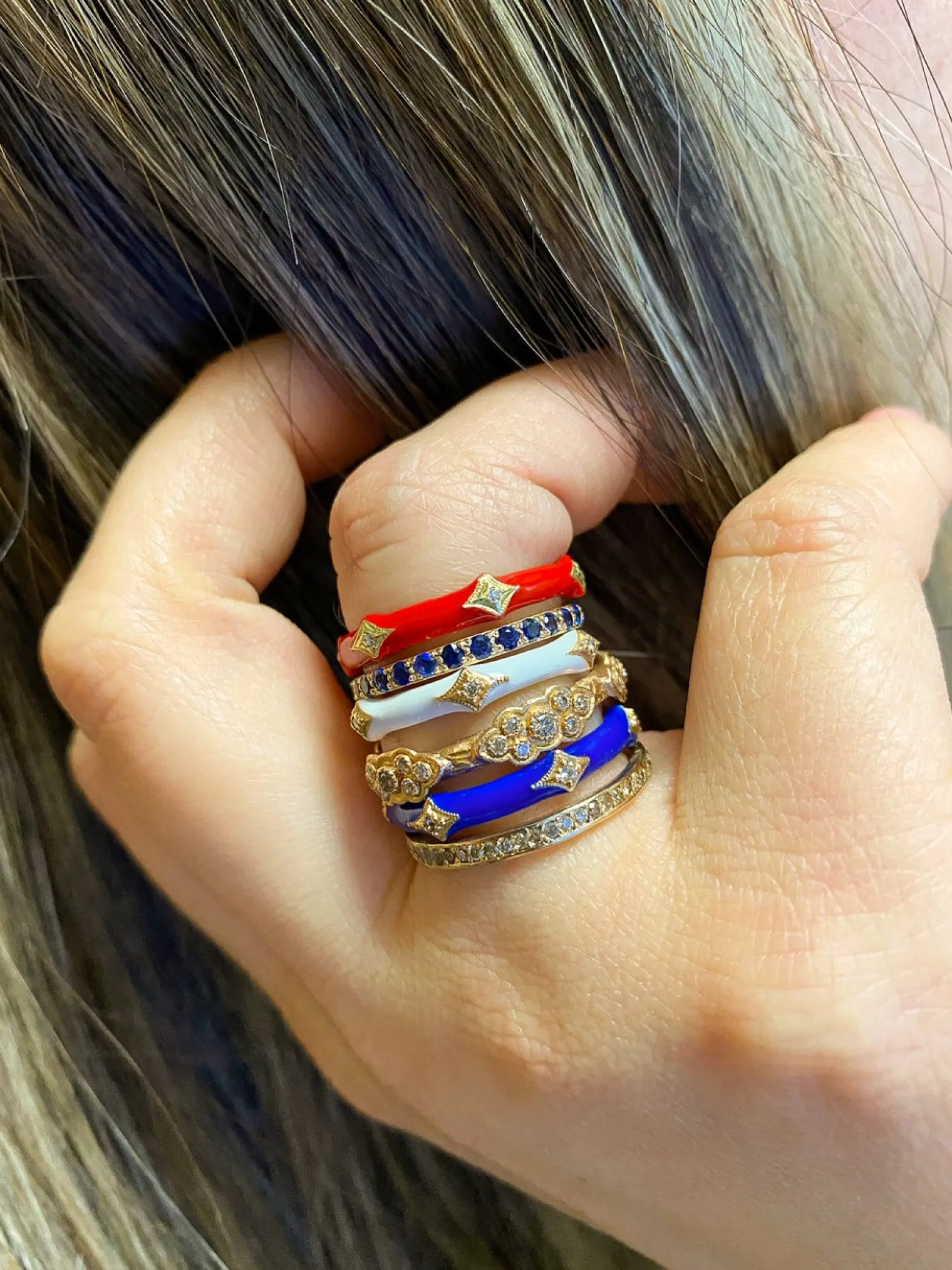Diamond Stack Band Ring