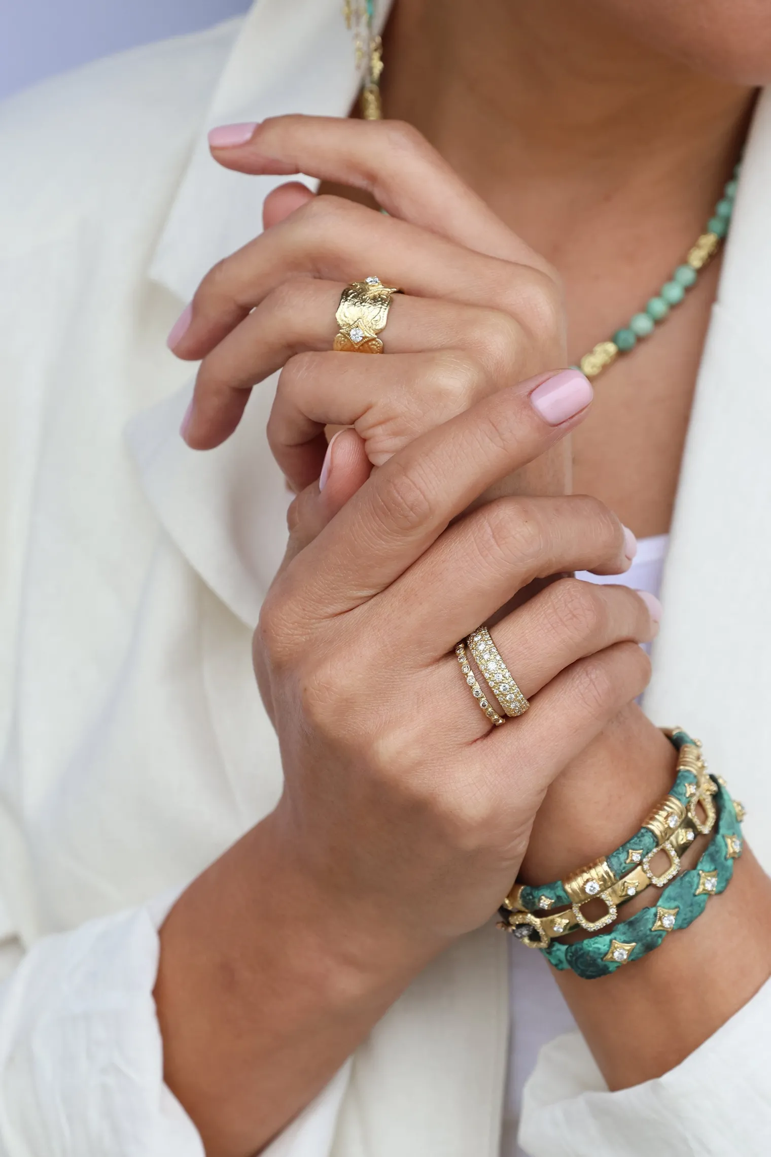 Diamond Stack Band Ring