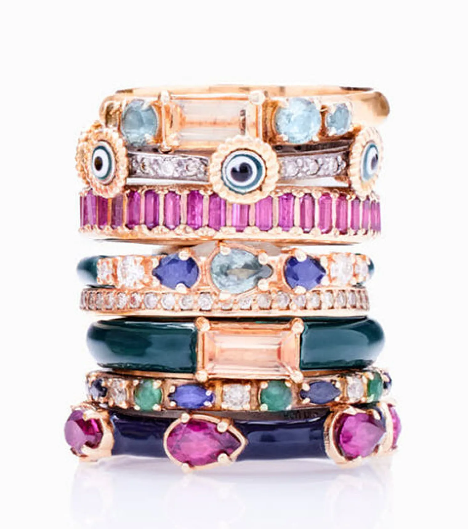 Diamond Stack Band Ring