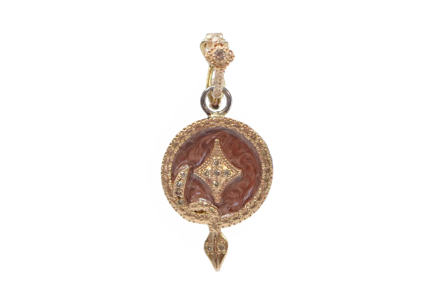 DUSTY ROSE ENAMEL SERPENT ENHANCER