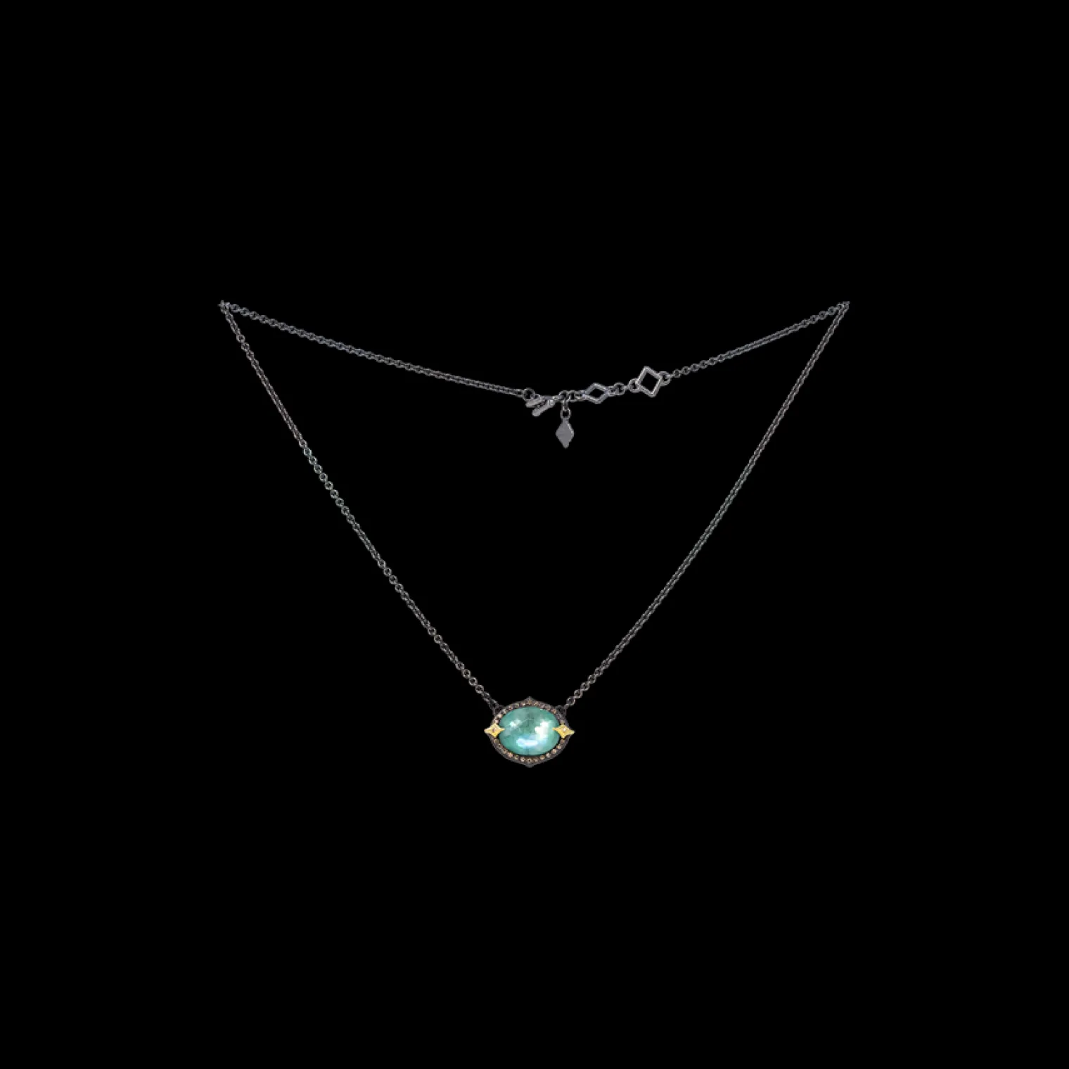 16.5" EMERALD PENDANT NECKLACE