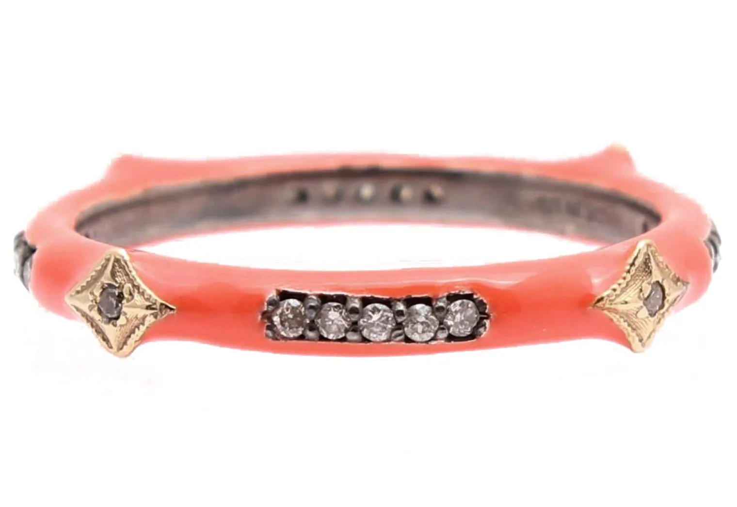 Enamel Crivelli Stack Band Ring