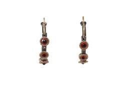 Enamel Evil Eye Stations Hoop Earrings