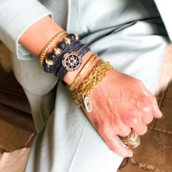 Enamel Medallion Bracelet